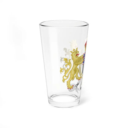 Coat of Arms of Louis Mountbatten 1st Earl Mountbatten of Burma Order of Isabella the Catholic (United Kingdom) (Coat of Arms) Pint Glass 16oz - Go Mug Yourself