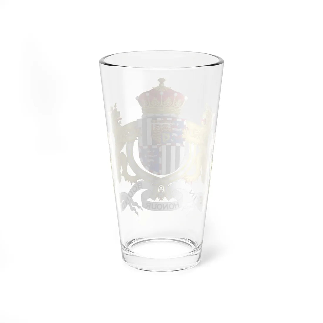 Coat of Arms of Louis Mountbatten 1st Earl Mountbatten of Burma Order of Isabella the Catholic (United Kingdom) (Coat of Arms) Pint Glass 16oz - Go Mug Yourself