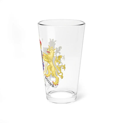 Coat of Arms of Louis Mountbatten 1st Earl Mountbatten of Burma Order of Isabella the Catholic (United Kingdom) (Coat of Arms) Pint Glass 16oz - Go Mug Yourself