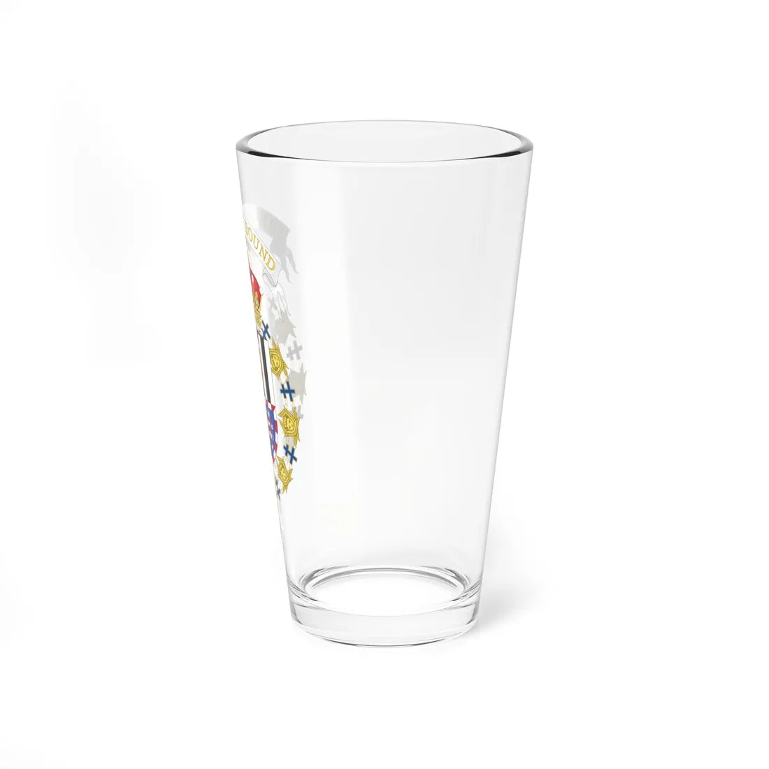 Coat of Arms of Louis Mountbatten 1st Earl Mountbatten of Burma Order of the Seraphim (Sweden) (Coat of Arms) Pint Glass 16oz - Go Mug Yourself