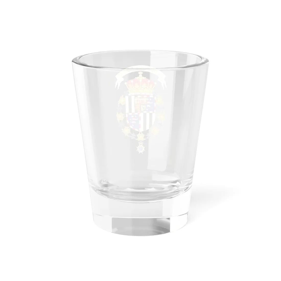 Coat of Arms of Louis Mountbatten 1st Earl Mountbatten of Burma Order of the Seraphim (Sweden) (Coat of Arms) Shot Glass 1.5oz - Go Mug Yourself