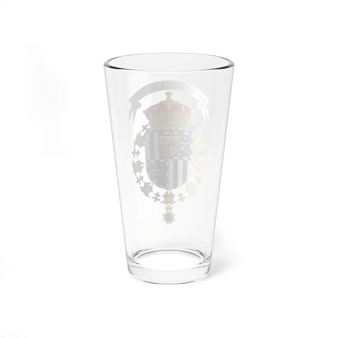 Coat of Arms of Louis Mountbatten 1st Earl Mountbatten of Burma Order of the Seraphim (United Kingdom) (Coat of Arms) Pint Glass 16oz - Go Mug Yourself