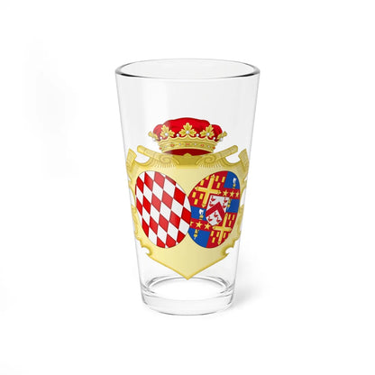 Coat of Arms of Louise Princess of Monaco (Spain) (Coat of Arms) Pint Glass 16oz 16oz - Go Mug Yourself