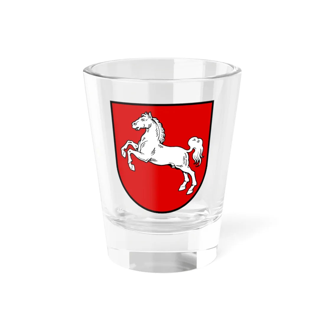 Coat of arms of Lower Saxony (Germany) (Coat of Arms) Shot Glass 1.5oz 1.5oz - Go Mug Yourself