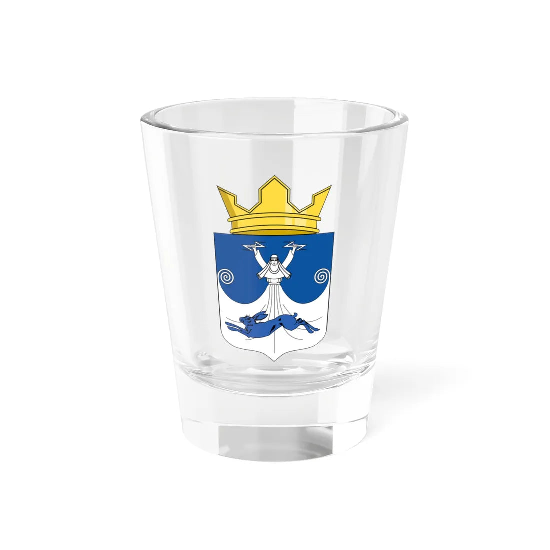 Coat of Arms of Läskelä (Russia) (Coat of Arms) Shot Glass 1.5oz 1.5oz - Go Mug Yourself