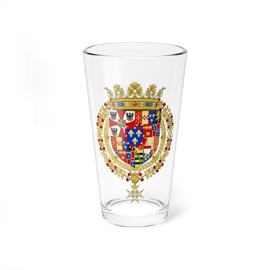 Coat of Arms of Ludovic Gonzague duke of Nevers and Rethel (Italy) (Coat of Arms) Pint Glass 16oz 16oz - Go Mug Yourself