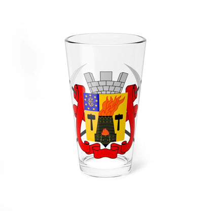 Coat of arms of Luhansk (Ukraine) (Coat of Arms) Pint Glass 16oz 16oz - Go Mug Yourself