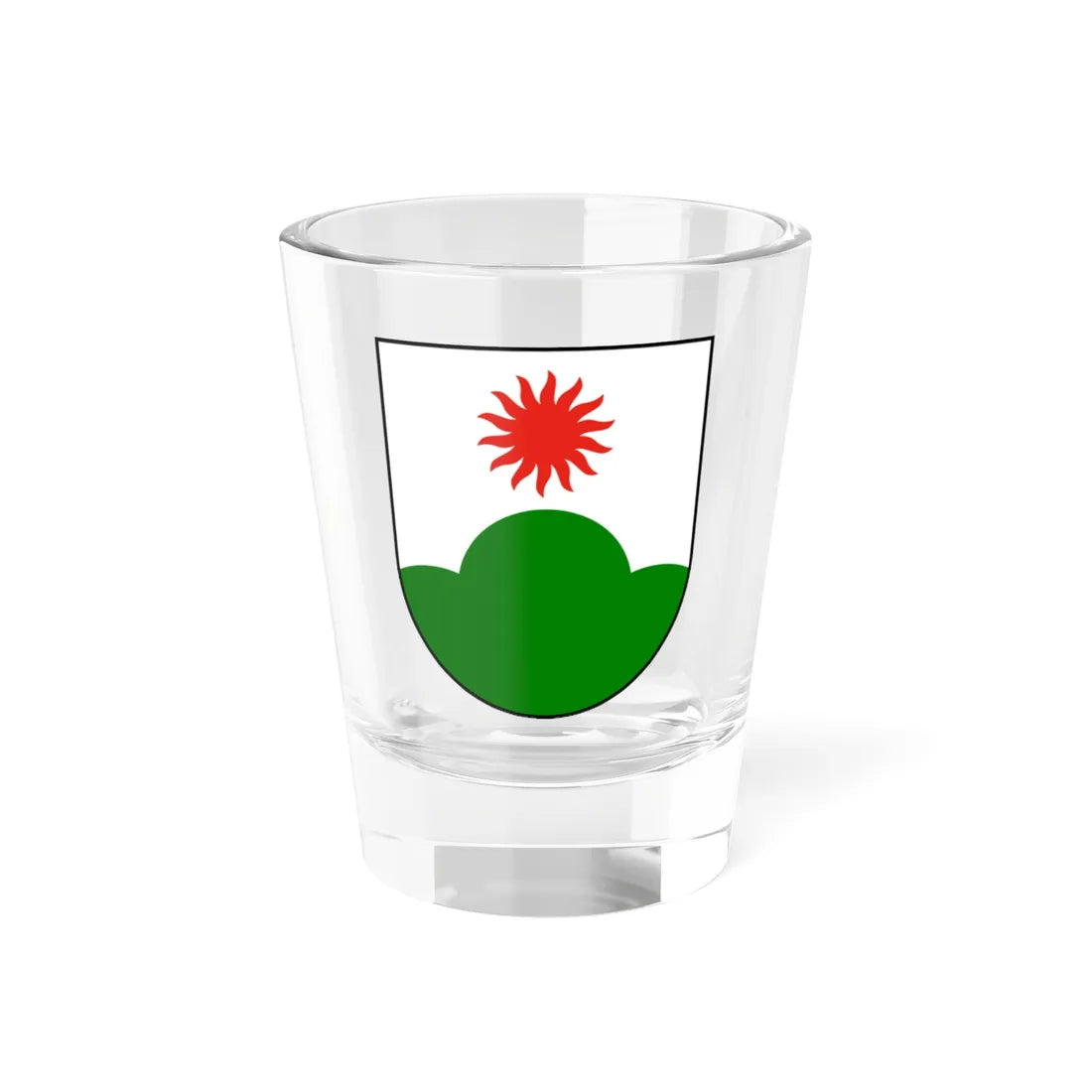 Coat of arms of Lumpėnai (Lithuania) (Coat of Arms) Shot Glass 1.5oz 1.5oz - Go Mug Yourself