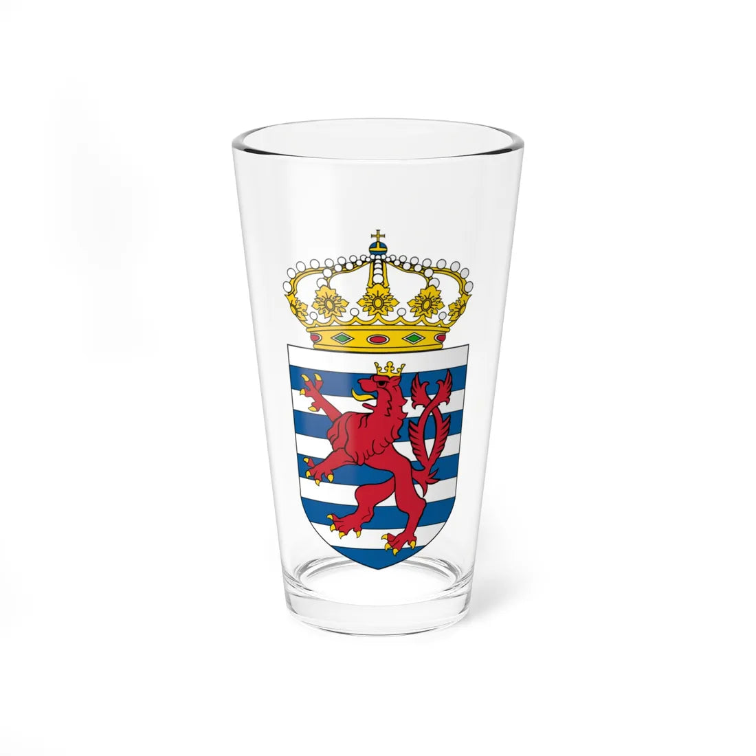 Coat of Arms of Luxembourg Lesser 2 (Luxembourg) (Coat of Arms) Pint Glass 16oz 16oz - Go Mug Yourself