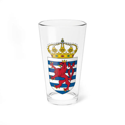 Coat of Arms of Luxembourg Lesser 2 (Luxembourg) (Coat of Arms) Pint Glass 16oz 16oz - Go Mug Yourself