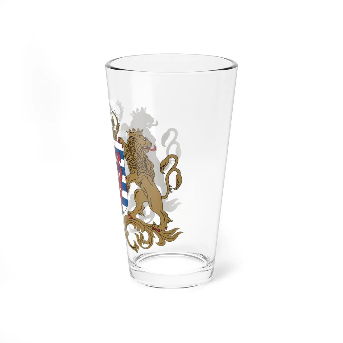 Coat of arms of Luxembourg Middle (Luxembourg) (Coat of Arms) Pint Glass 16oz - Go Mug Yourself