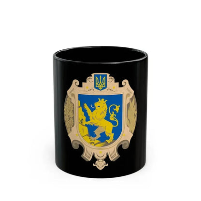 Coat of Arms of Lviv Oblast - Black Coffee Mug 11oz - Go Mug Yourself