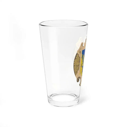 Coat of Arms of Lviv Oblast - Pint Glass 16oz - Go Mug Yourself