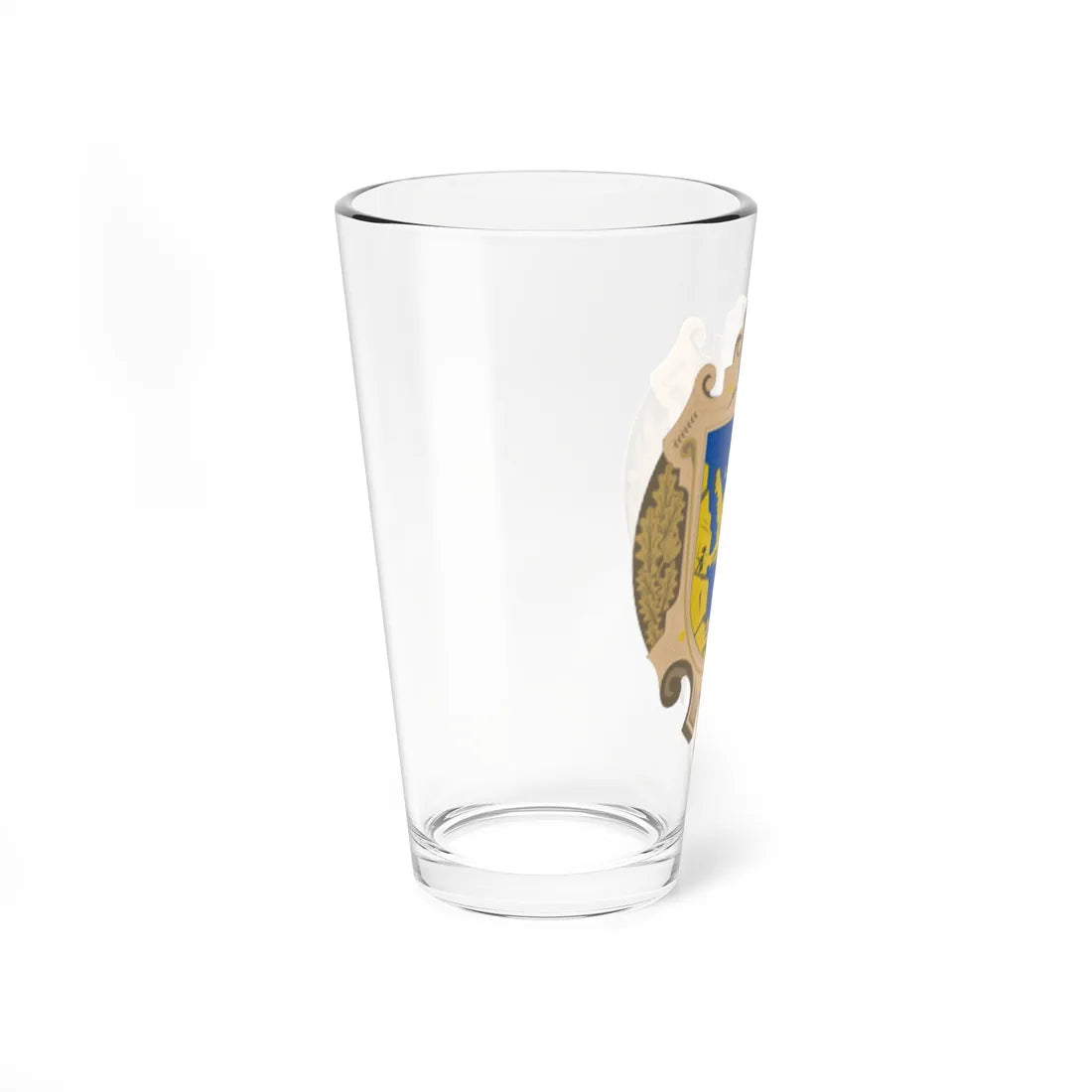 Coat of Arms of Lviv Oblast (Ukraine) (Coat of Arms) Pint Glass 16oz - Go Mug Yourself
