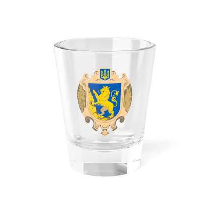 Coat of Arms of Lviv Oblast (Ukraine) (Coat of Arms) Shot Glass 1.5oz 1.5oz - Go Mug Yourself