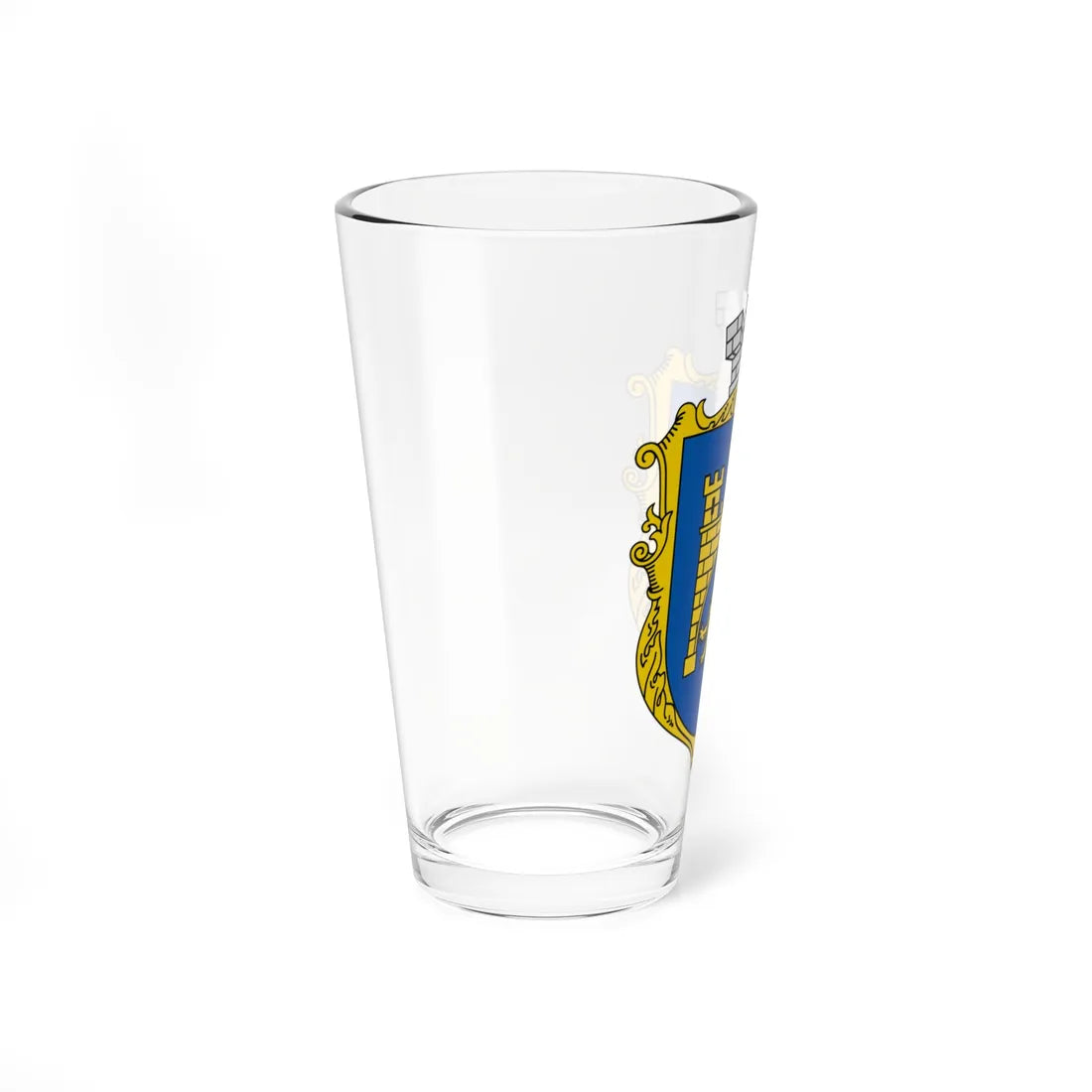 Coat of Arms of Lviv UHT (Ukraine) (Coat of Arms) Pint Glass 16oz - Go Mug Yourself