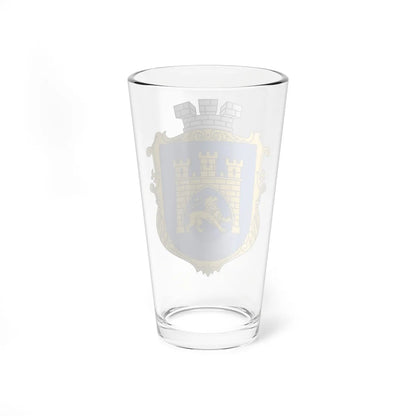 Coat of Arms of Lviv UHT (Ukraine) (Coat of Arms) Pint Glass 16oz - Go Mug Yourself