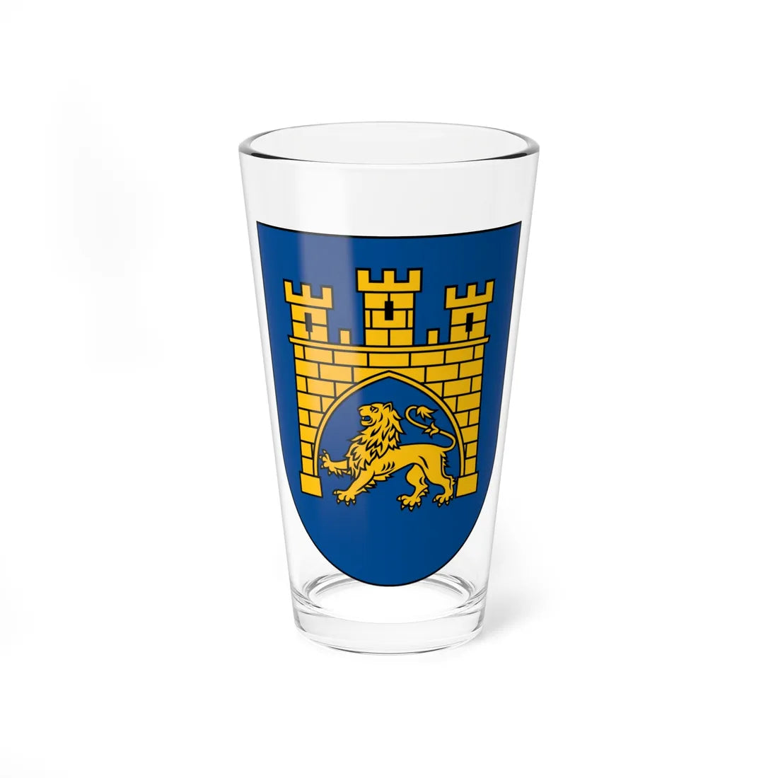 Coat of arms of Lviv (Ukraine) (Coat of Arms) Pint Glass 16oz - Go Mug Yourself