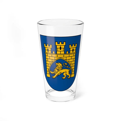 Coat of arms of Lviv (Ukraine) (Coat of Arms) Pint Glass 16oz - Go Mug Yourself