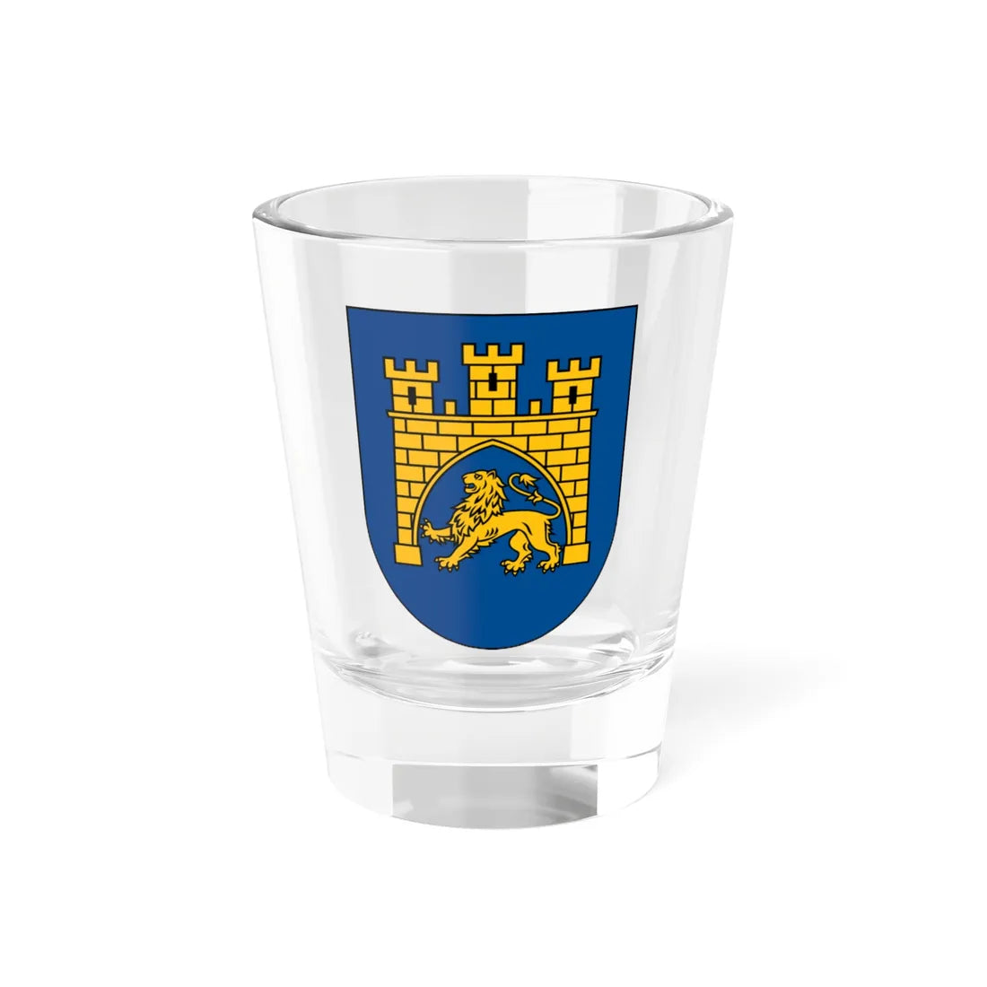 Coat of arms of Lviv (Ukraine) (Coat of Arms) Shot Glass 1.5oz 1.5oz - Go Mug Yourself