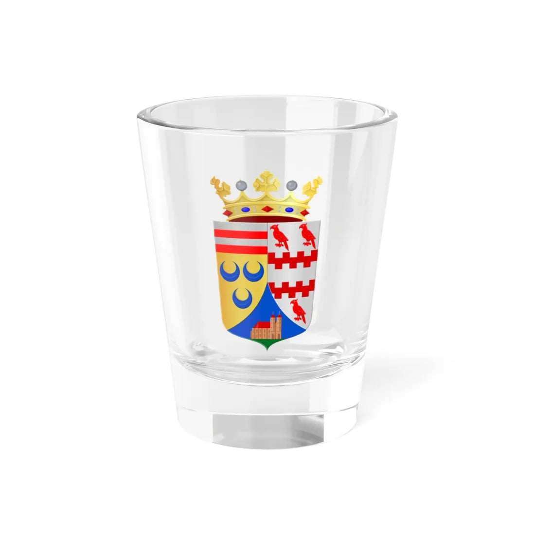 Coat of arms of Maasdriel (Netherlands) (Coat of Arms) Shot Glass 1.5oz 1.5oz - Go Mug Yourself