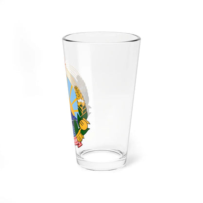 Coat of arms of Macedonia 1946-2009 (Yugoslavia) (Coat of Arms) Pint Glass 16oz - Go Mug Yourself