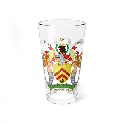 Coat of Arms of MacLaren of MacLaren (Scotland) (Coat of Arms) Pint Glass 16oz 16oz - Go Mug Yourself