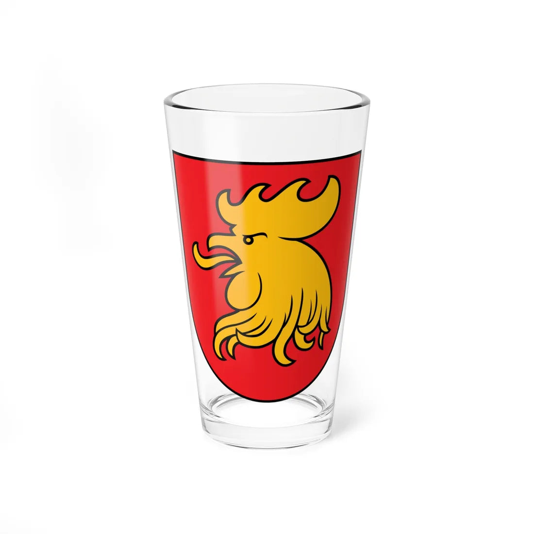 Coat of Arms of Madona (Latvia) (Coat of Arms) Pint Glass 16oz 16oz - Go Mug Yourself