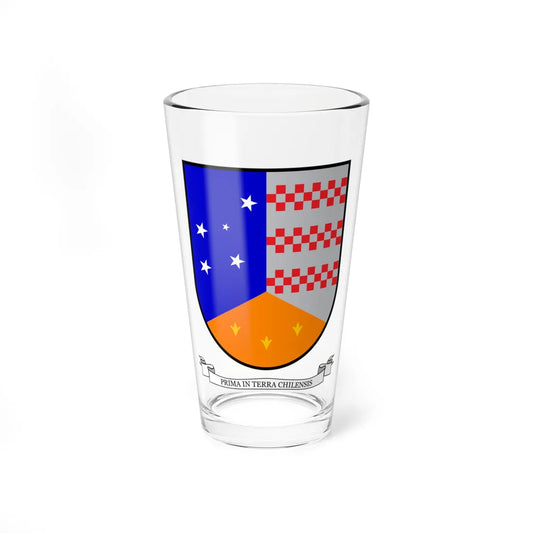 Coat of arms of Magallanes Chile 2 (Chile) (Coat of Arms) Pint Glass 16oz 16oz - Go Mug Yourself