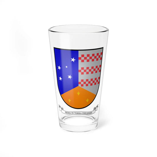 Coat of arms of Magallanes Chile (Chile) (Coat of Arms) Pint Glass 16oz 16oz - Go Mug Yourself