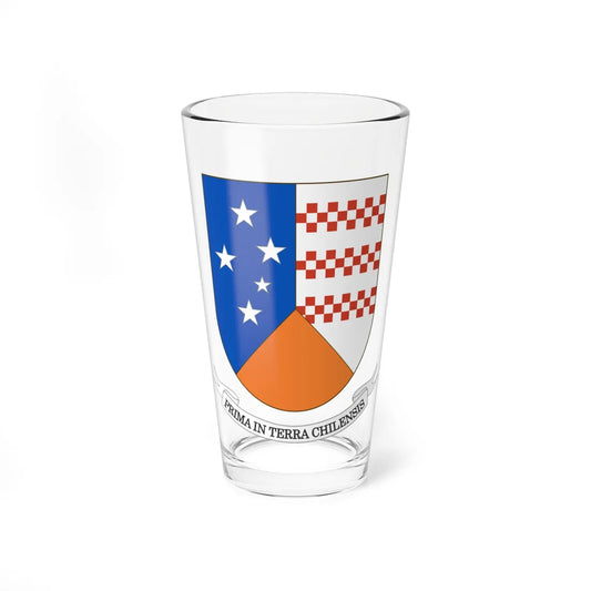 Coat of Arms of Magallanes Region (Chile) (Coat of Arms) Pint Glass 16oz 16oz - Go Mug Yourself