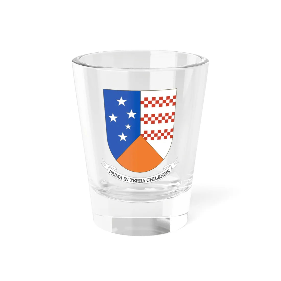 Coat of Arms of Magallanes Region (Chile) (Coat of Arms) Shot Glass 1.5oz 1.5oz - Go Mug Yourself