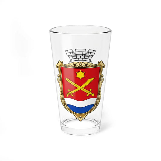 Coat of arms of Mala Vyska (Ukraine) (Coat of Arms) Pint Glass 16oz 16oz - Go Mug Yourself