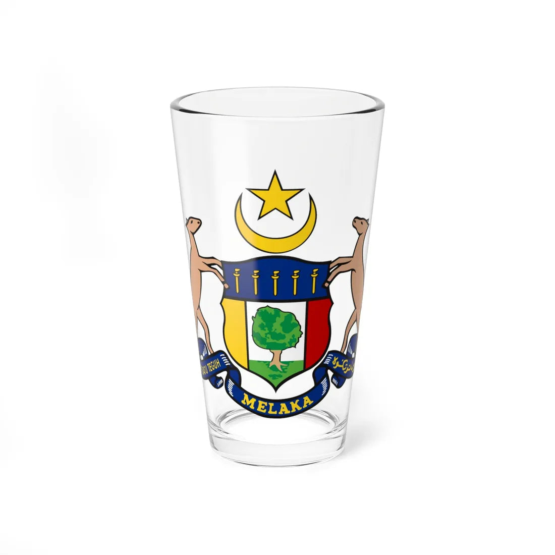 Coat of arms of Malacca New (Malaysia) (Coat of Arms) Pint Glass 16oz 16oz - Go Mug Yourself