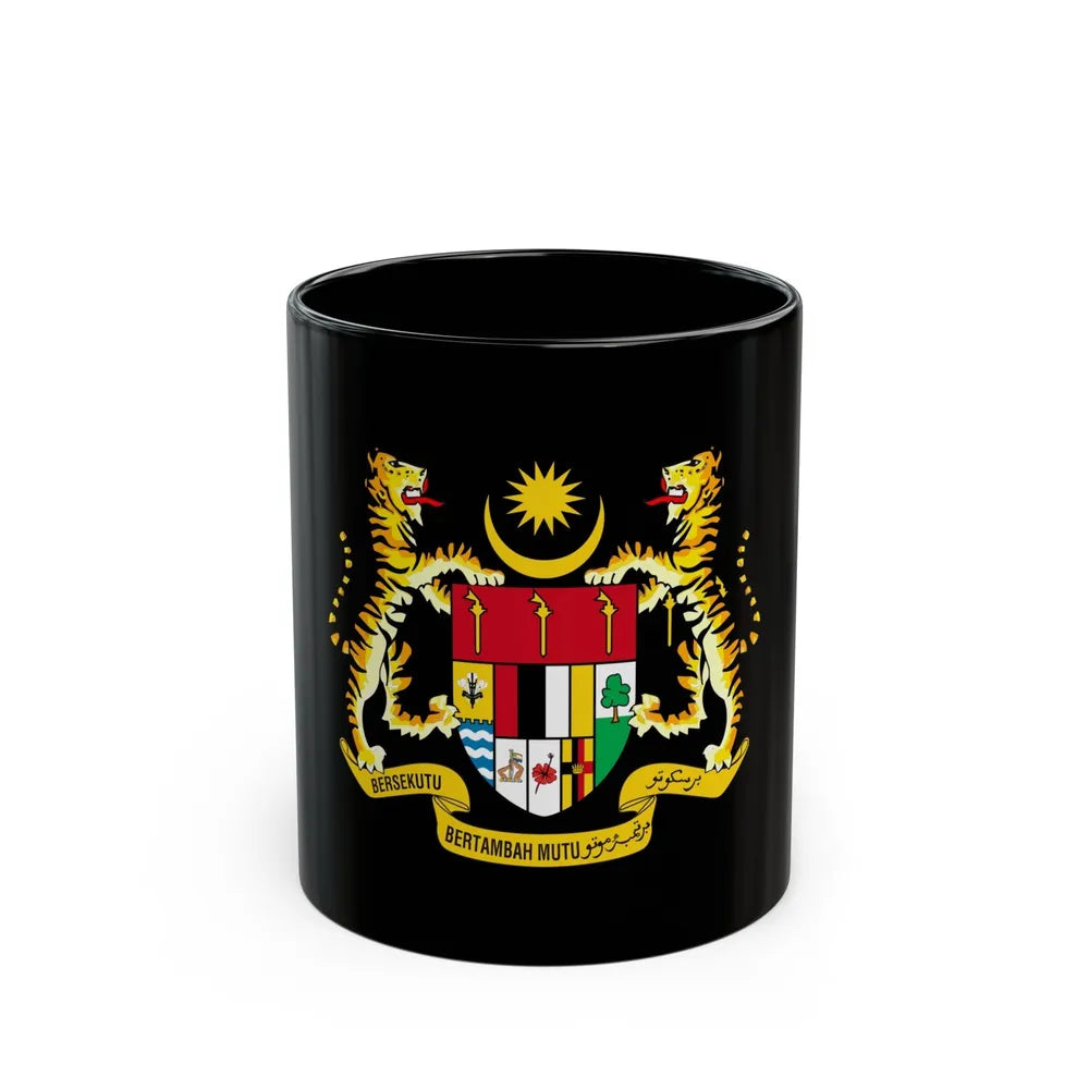 Coat of arms of Malaysia (1965-1973) - Black Coffee Mug-11oz-Go Mug Yourself