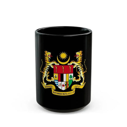 Coat of arms of Malaysia (1965-1973) - Black Coffee Mug 15oz - Go Mug Yourself