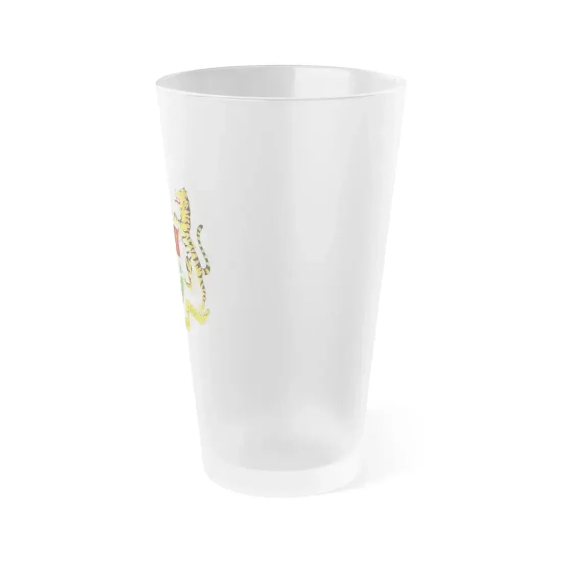Coat of arms of Malaysia (1965-1973) - Frosted Pint Glass 16oz - Go Mug Yourself