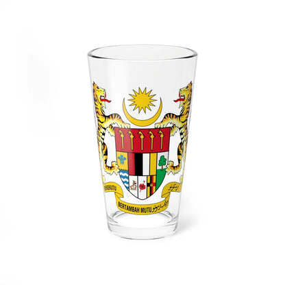 Coat of arms of Malaysia 1965-1973 (Malaysia) (Coat of Arms) Pint Glass 16oz 16oz - Go Mug Yourself