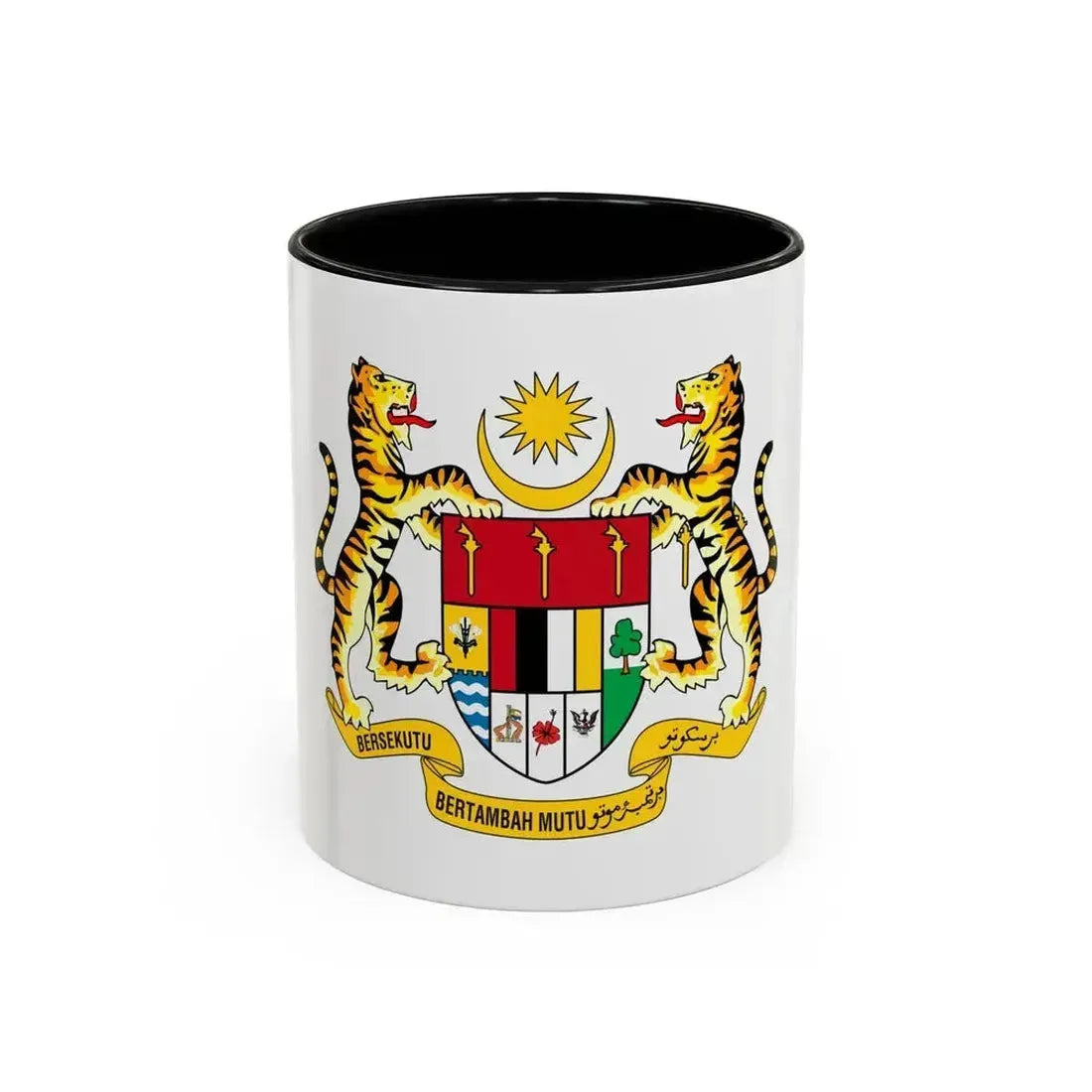 Coat of arms of Malaysia (1973-1982) - Accent Coffee Mug 11oz Black - Go Mug Yourself