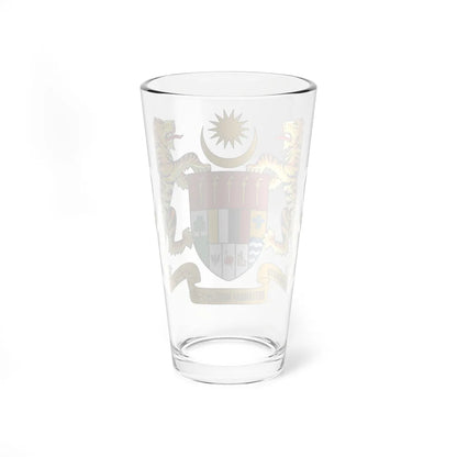 Coat of arms of Malaysia 1973-1982 (Malaysia) (Coat of Arms) Pint Glass 16oz - Go Mug Yourself