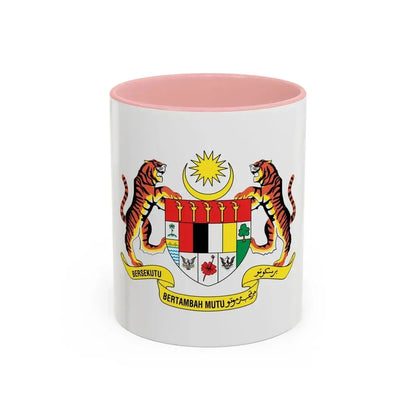 Coat of arms of Malaysia (1982-1988) - Accent Coffee Mug 11oz Pink - Go Mug Yourself