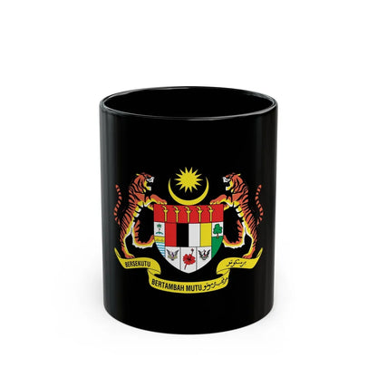 Coat of arms of Malaysia (1982-1988) - Black Coffee Mug-11oz-Go Mug Yourself