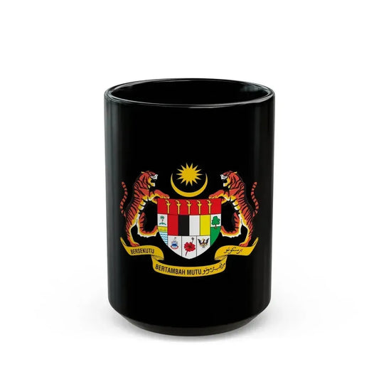 Coat of arms of Malaysia - Black Coffee Mug 15oz - Go Mug Yourself