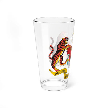 Coat of arms of Malaysia (Malaysia) (Coat of Arms) Pint Glass 16oz - Go Mug Yourself