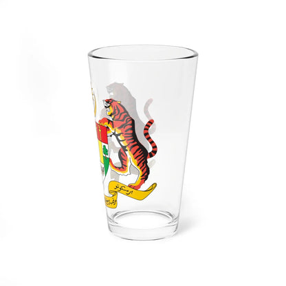 Coat of arms of Malaysia (Malaysia) (Coat of Arms) Pint Glass 16oz - Go Mug Yourself