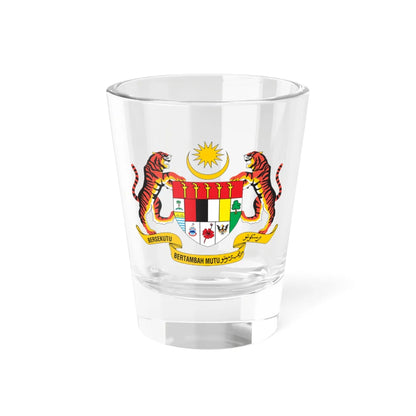 Coat of arms of Malaysia (Malaysia) (Coat of Arms) Shot Glass 1.5oz 1.5oz - Go Mug Yourself