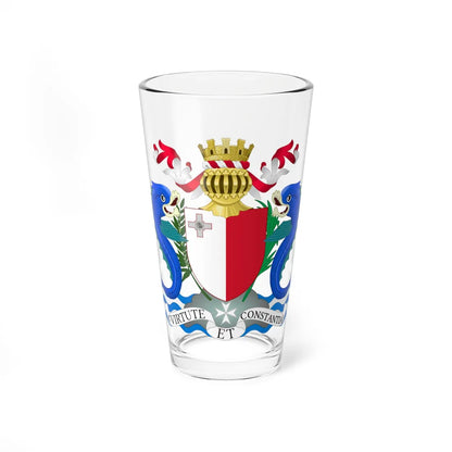 Coat of arms of Malta 1964-1975 (Malta) (Coat of Arms) Pint Glass 16oz 16oz - Go Mug Yourself
