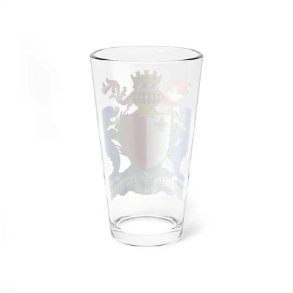 Coat of arms of Malta 1964-1975 (Malta) (Coat of Arms) Pint Glass 16oz - Go Mug Yourself