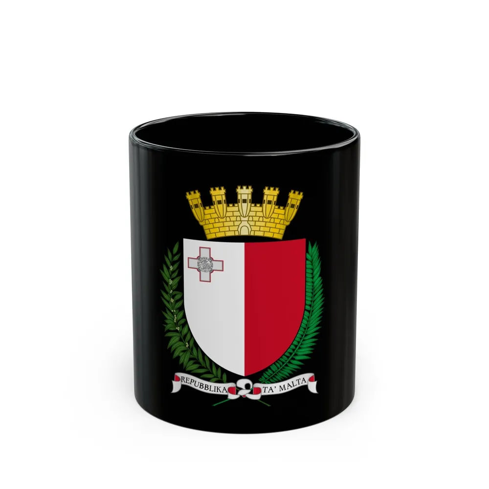 Coat of arms of Malta - Black Coffee Mug-11oz-Go Mug Yourself