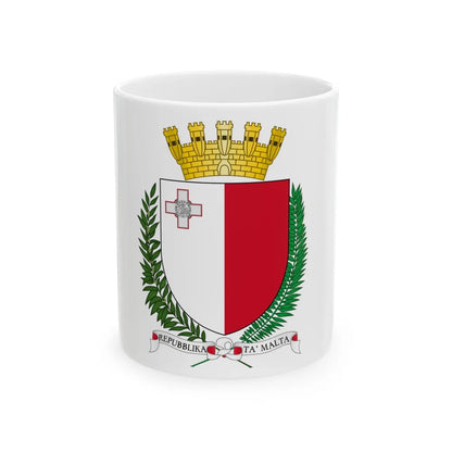 Coat of arms of Malta - White Coffee Mug-11oz-Go Mug Yourself